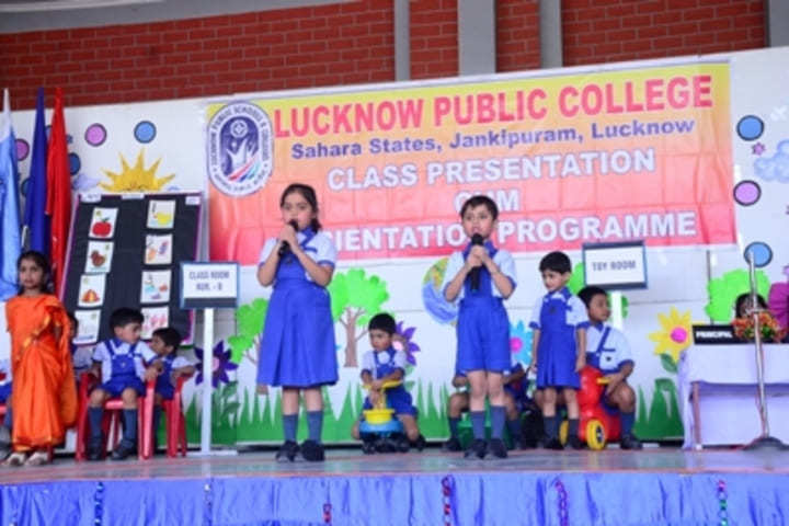 Lucknow Public School-Class Presentation Programme
