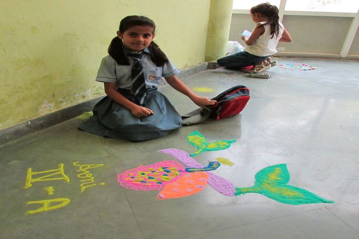 Maples Academy-Rangoli Competition