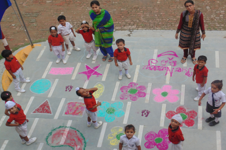 Milton Educational Academy-Rangoli Making