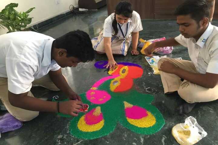 The Tribhuvan School-Rangoli Competition