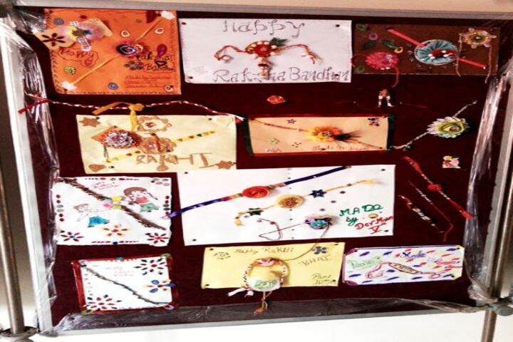 New Adarsh Public School-Rakhi Making