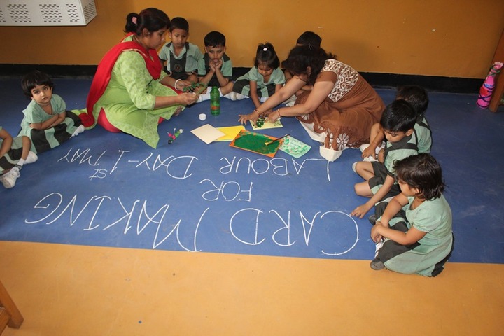 New Rainbow Public School-Card making activity