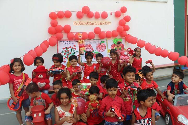 New Rainbow Public School-Red day celebrations