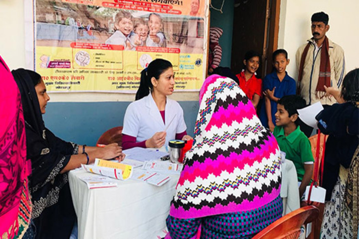 Nidhi Ideal School-Health Checkup Camp