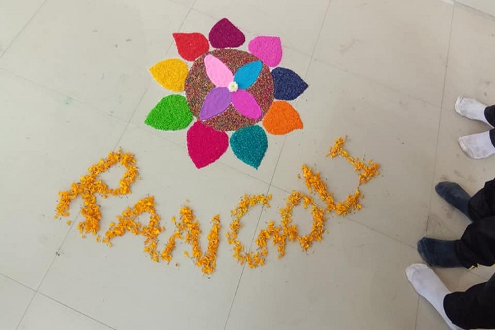 Om Public School-Rangoli Competition