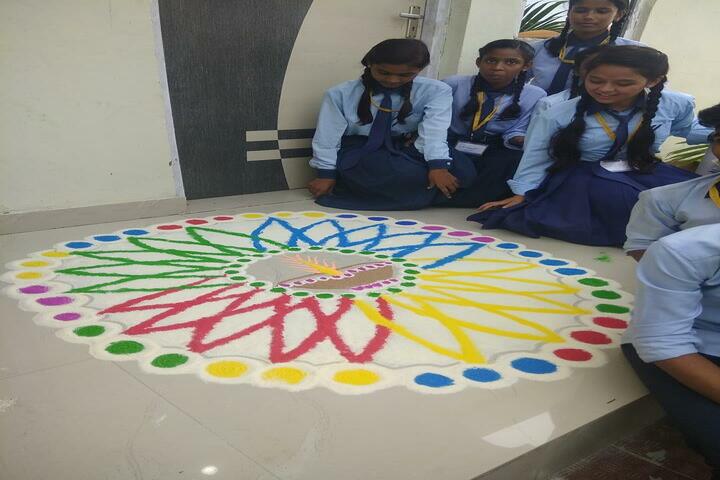 P N National Public School-Rangoli Competition
