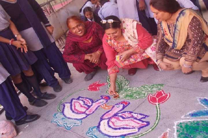 Government model high school-rangoli1