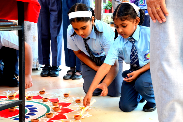S R International School-Rangoli