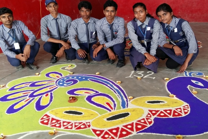 Sacred Heart School-Rangoli Competition