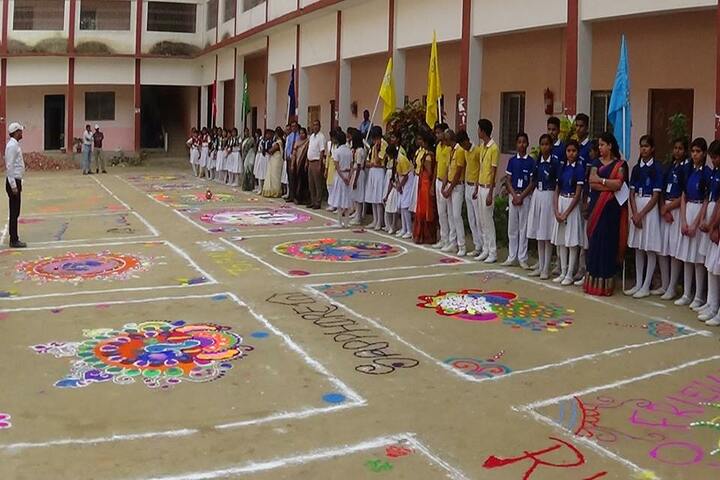 Sarvoday Pulic School-Rangoli