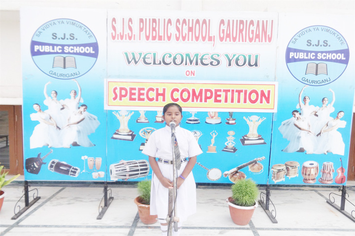S J S Public School-Speech Competition
