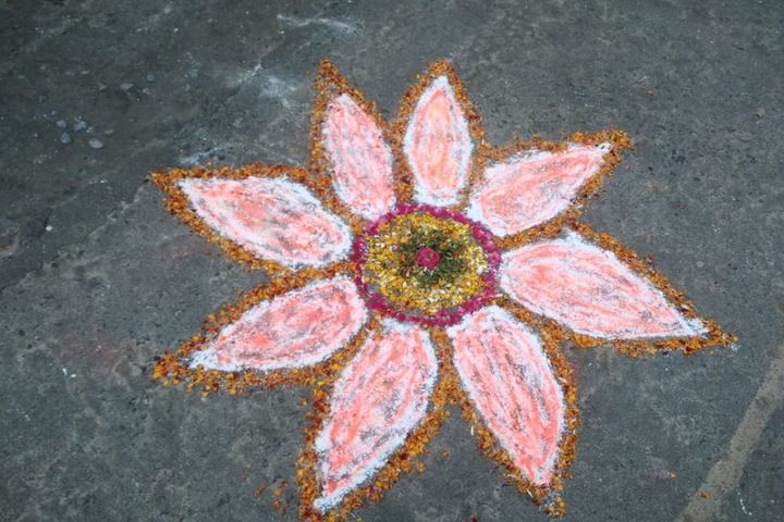 Sky Valley International School-Rangoli Event
