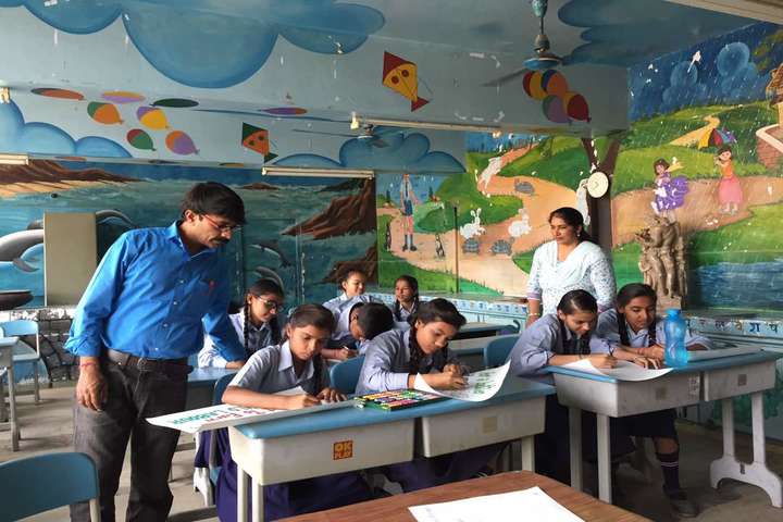 Government Model High School-Painting Competition