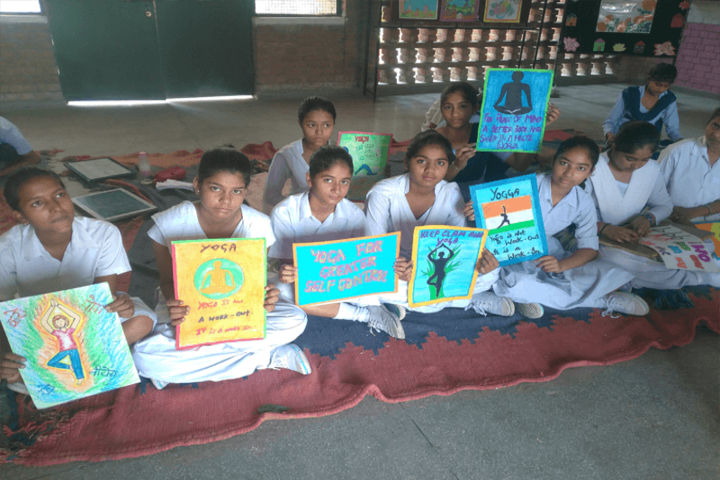Government Model High School-Yoga Day