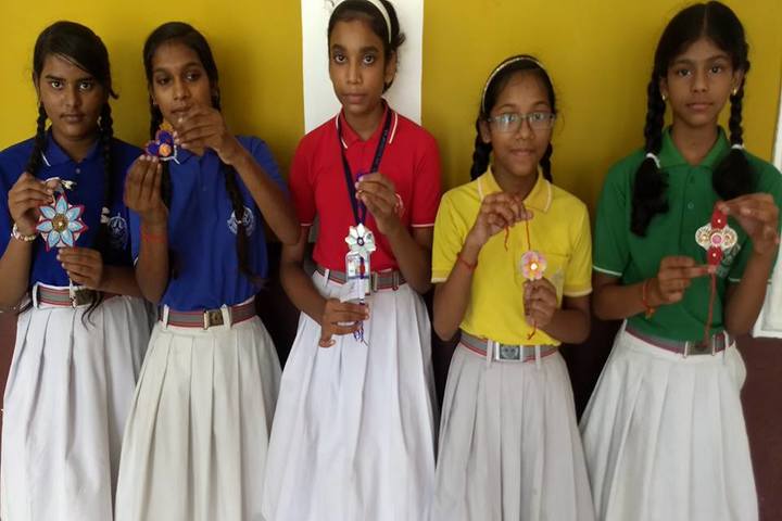 St Joseph School-Rakhi Making Competition