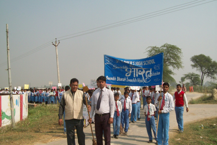 St Xaviers School-Rally on Swatch Barath