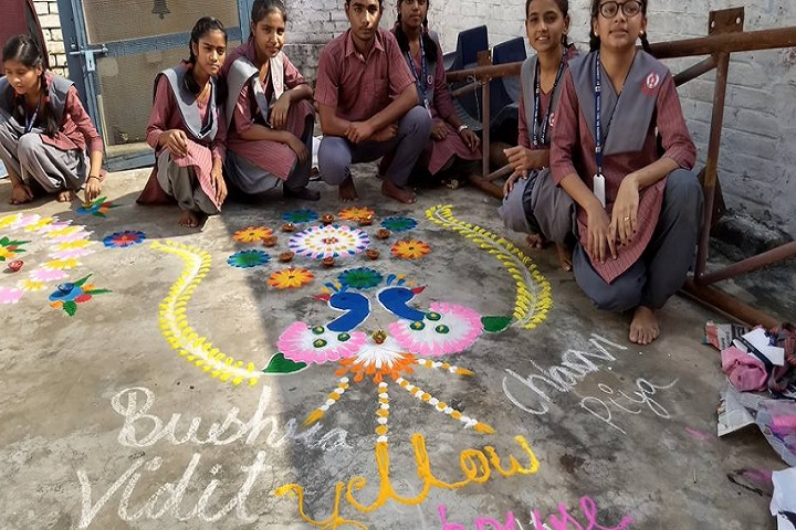 St Joseph School-Rangoli Competition