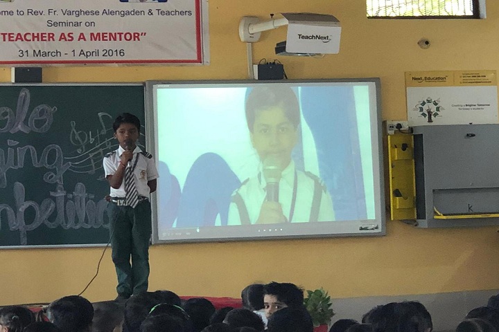 St Josephs English Medium School-Events singing