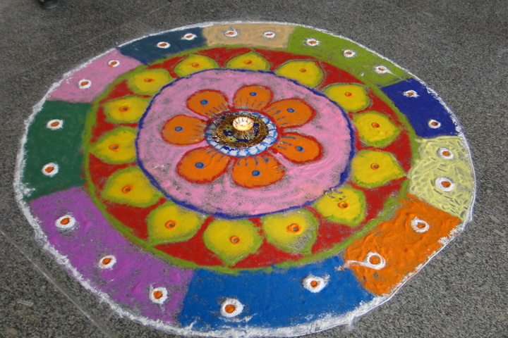 Vidhya International School-Rangoli Competition