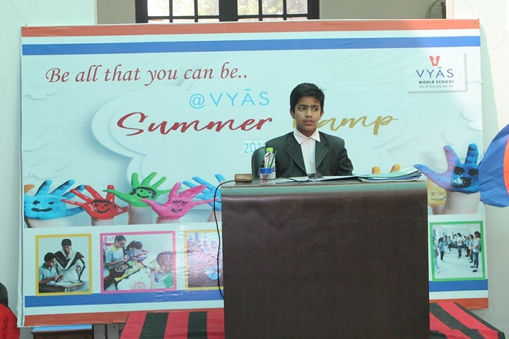 Vyas World School-Student Speech