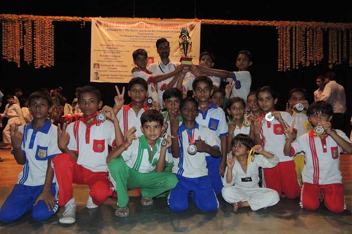 Y M Convent School-Trophie to the School
