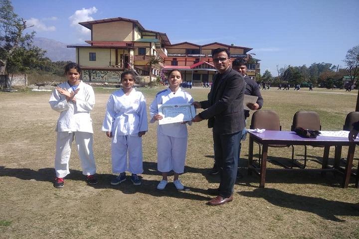 Anunaad Public School-Karate Certificate Distribution