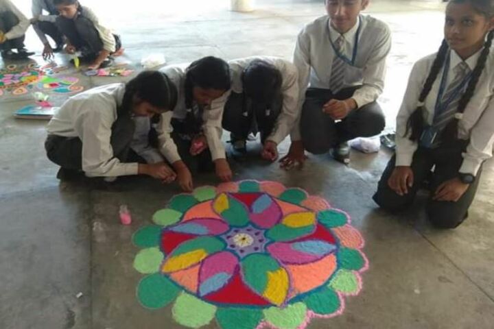 Deepti Public School-Rangoli Competition