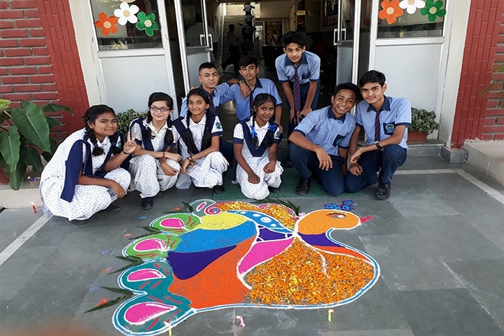 Doon Valley International School-Rangoli Competition