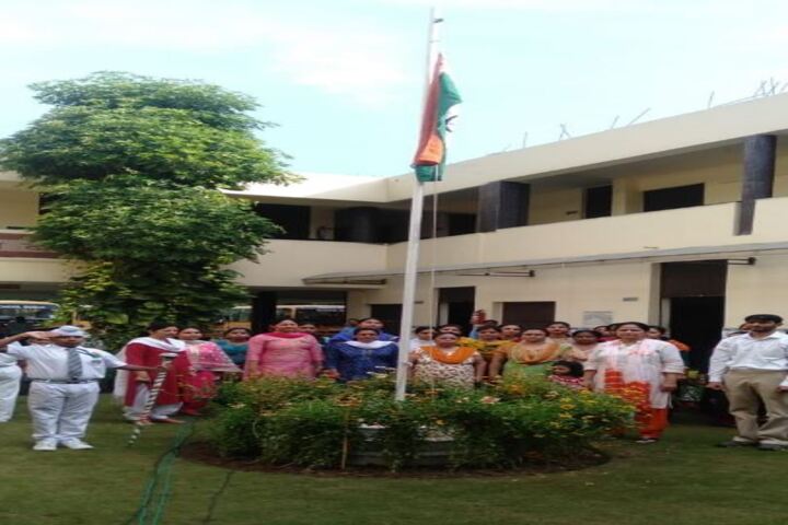 Maharishi Dayanand Adarsh Vidyalaya-Flag Hoisting
