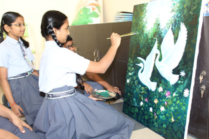 Green Field School-Painting