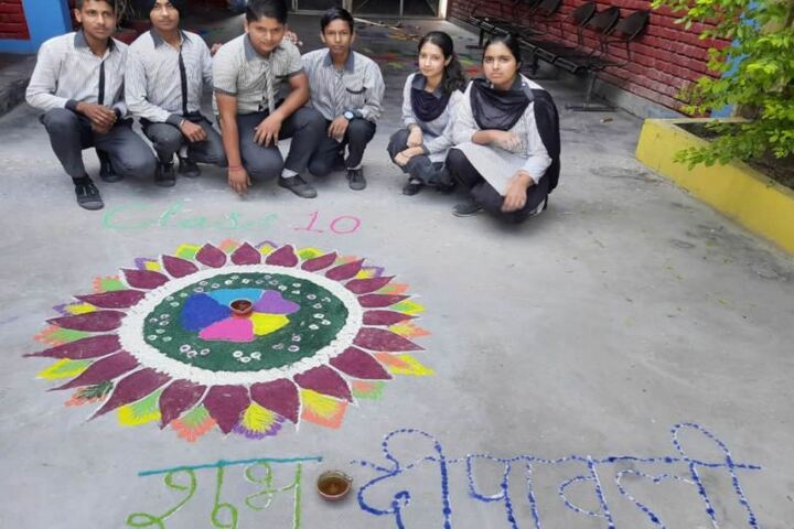S B N International School-Rangoli Competetion
