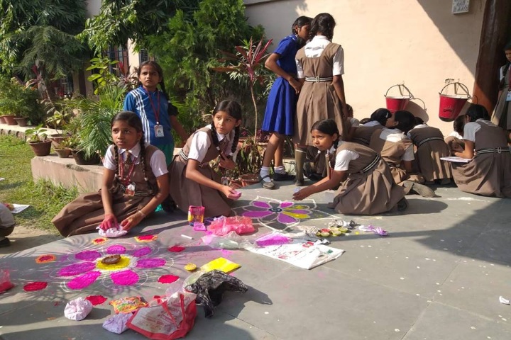 Hindi Balika Vidyapith-Rangoli Competition