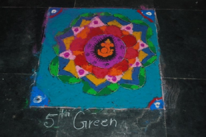 Sharada Mandir School-Events rangoli