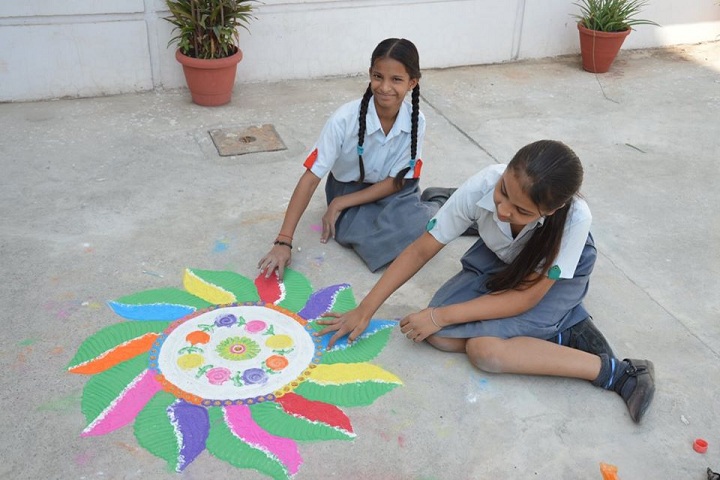 St PaulS High School-Events rangoli