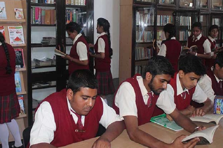 Sacred Heart Senior Secondary School-Library with students