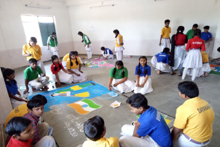 DAV Mukhyamantri Public School-Rangoli Competition