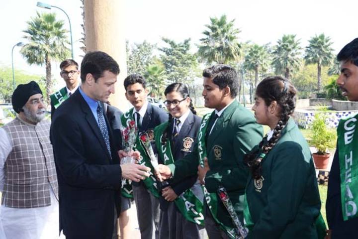 Delhi Public School-Welcoming The Guest