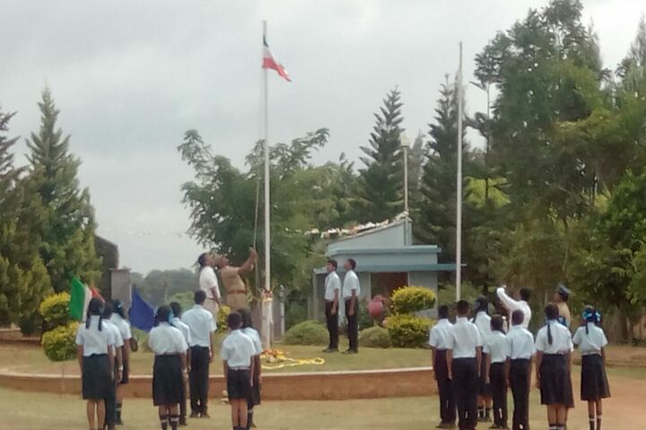 Santa Maria Academy International School-Flag Hoisting