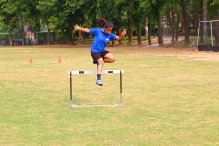 Seth M R Jaipuria School-Long Jump Sports
