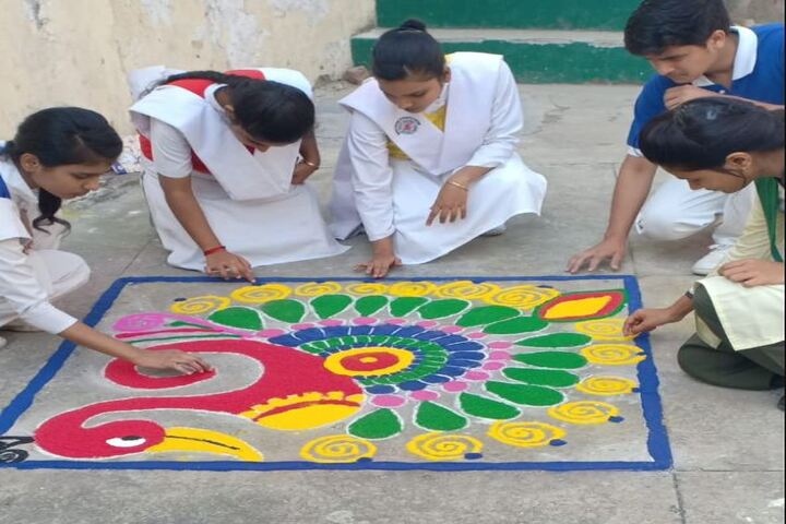 Bishop George School-Rangoli Competetion