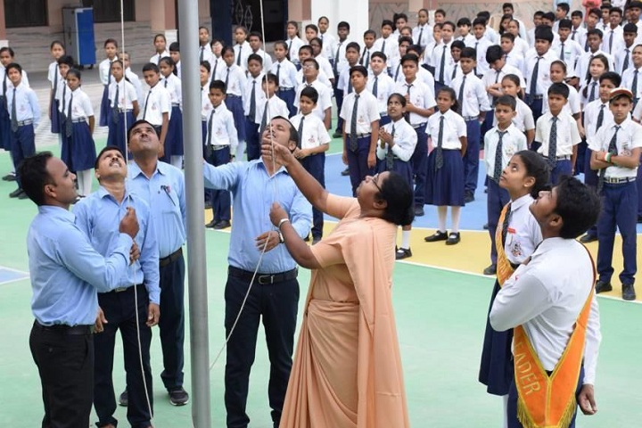 Little Flower School-Flag Hoisting
