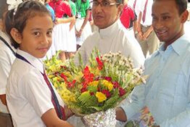 Don Bosco School-Honouring Cheif Guest