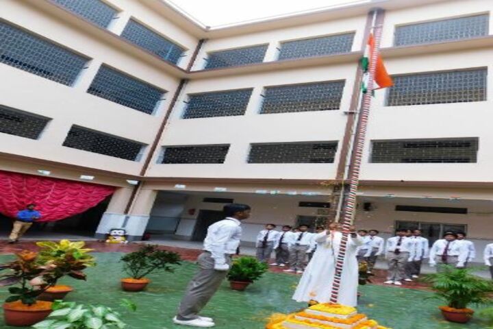 Don Bosco School-Flag Hoisting