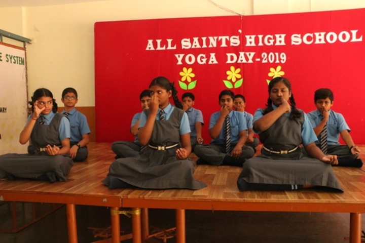 All Saints High School-Yoga Day