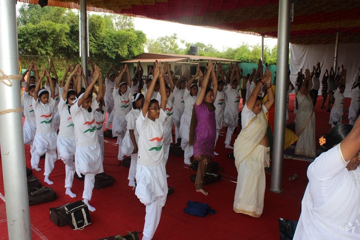 Sant Sai English Medium High School-International Yoga day