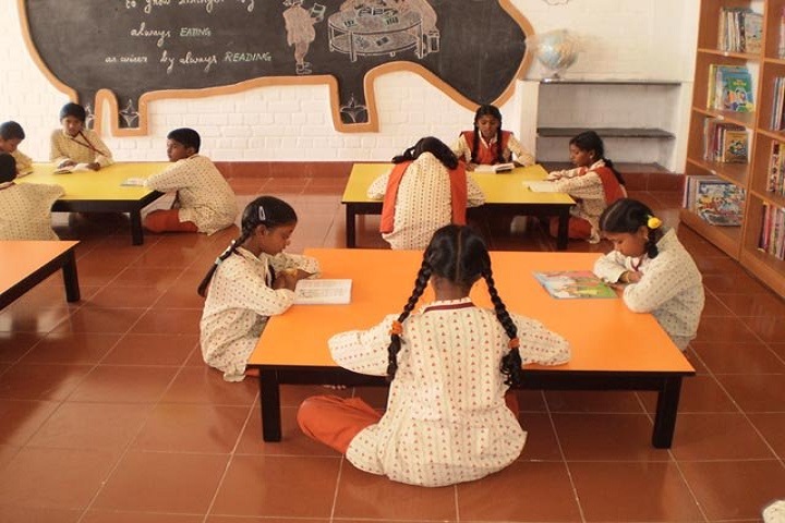 Isha Vidhya Matriculation Higher Secondary School-Library
