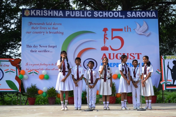 KRISHNA PUBLIC SCHOOL, SARONA-independence day