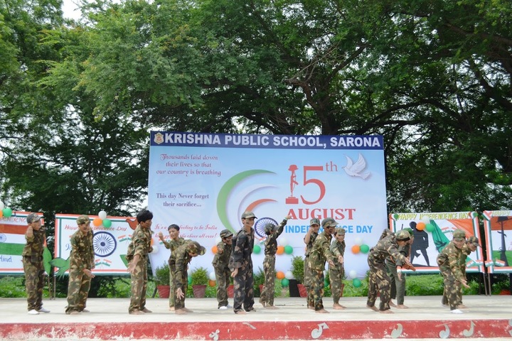 KRISHNA PUBLIC SCHOOL, SARONA-independence day1