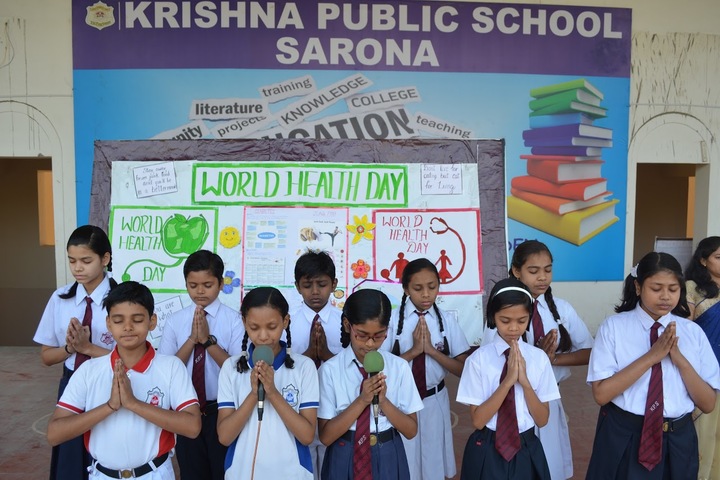 KRISHNA PUBLIC SCHOOL, SARONA-world health day
