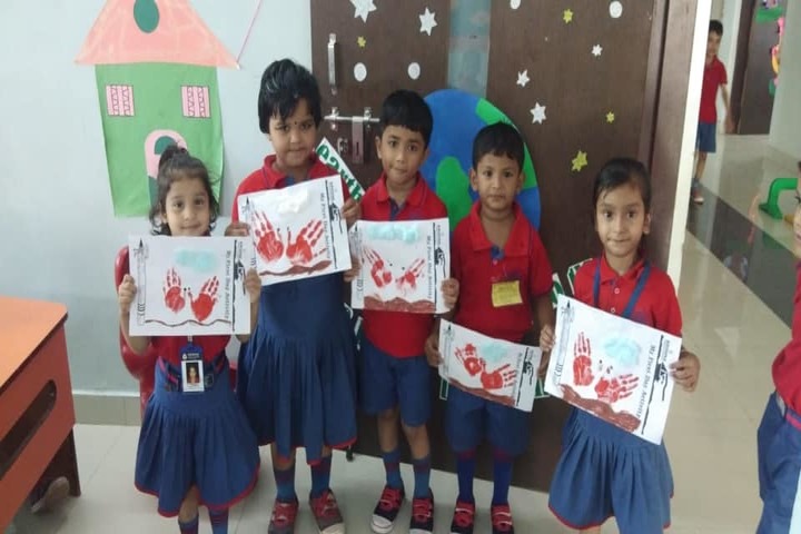 KRISHNA PUBLIC SCHOOL,PULGAON, DURG-hand print